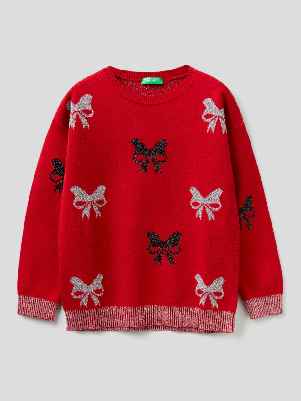 Christmas style sweater with lurex image number 1