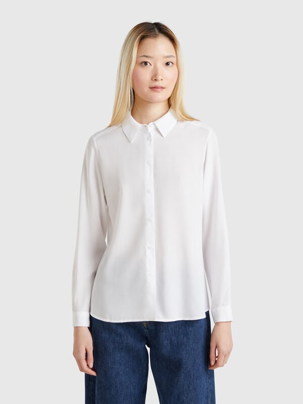 Regular fit viscose shirt Women