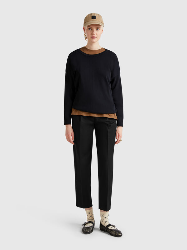 Stretch cotton trousers Women