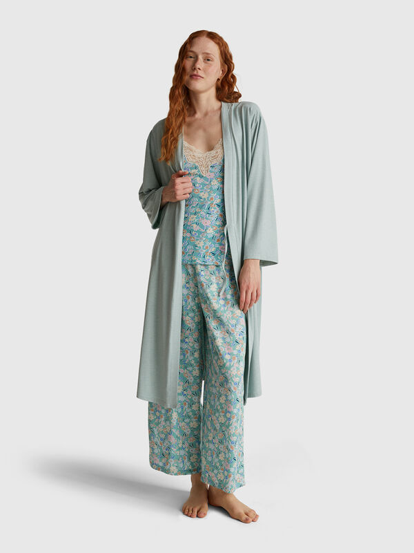 Stretch viscose blend dressing gown Stretch viscose blend dressing gown Women