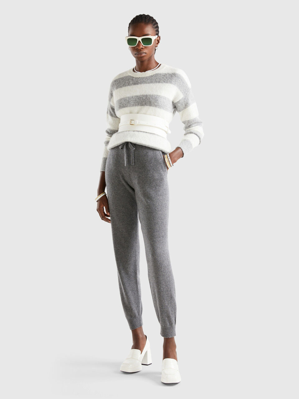 Cashmere top joggers womens