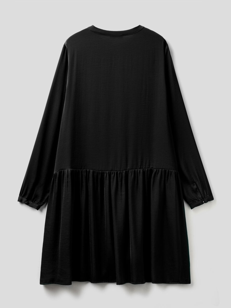 Satin dress with frill image number 2