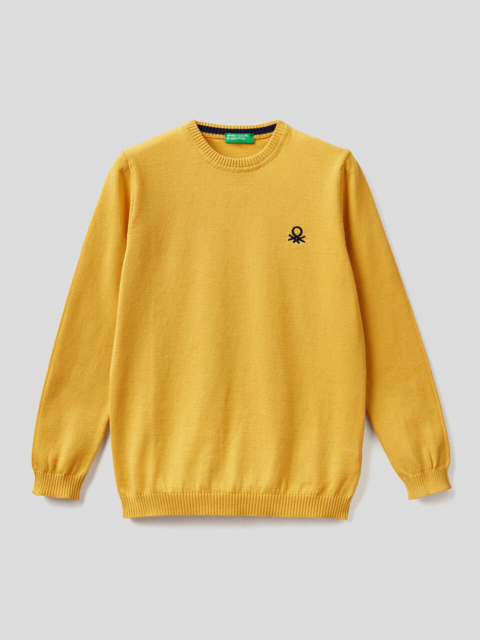 Pure cotton sweater with logo image number 1