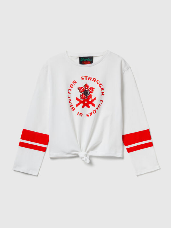 T-shirt with Stranger Things knot Junior Girl