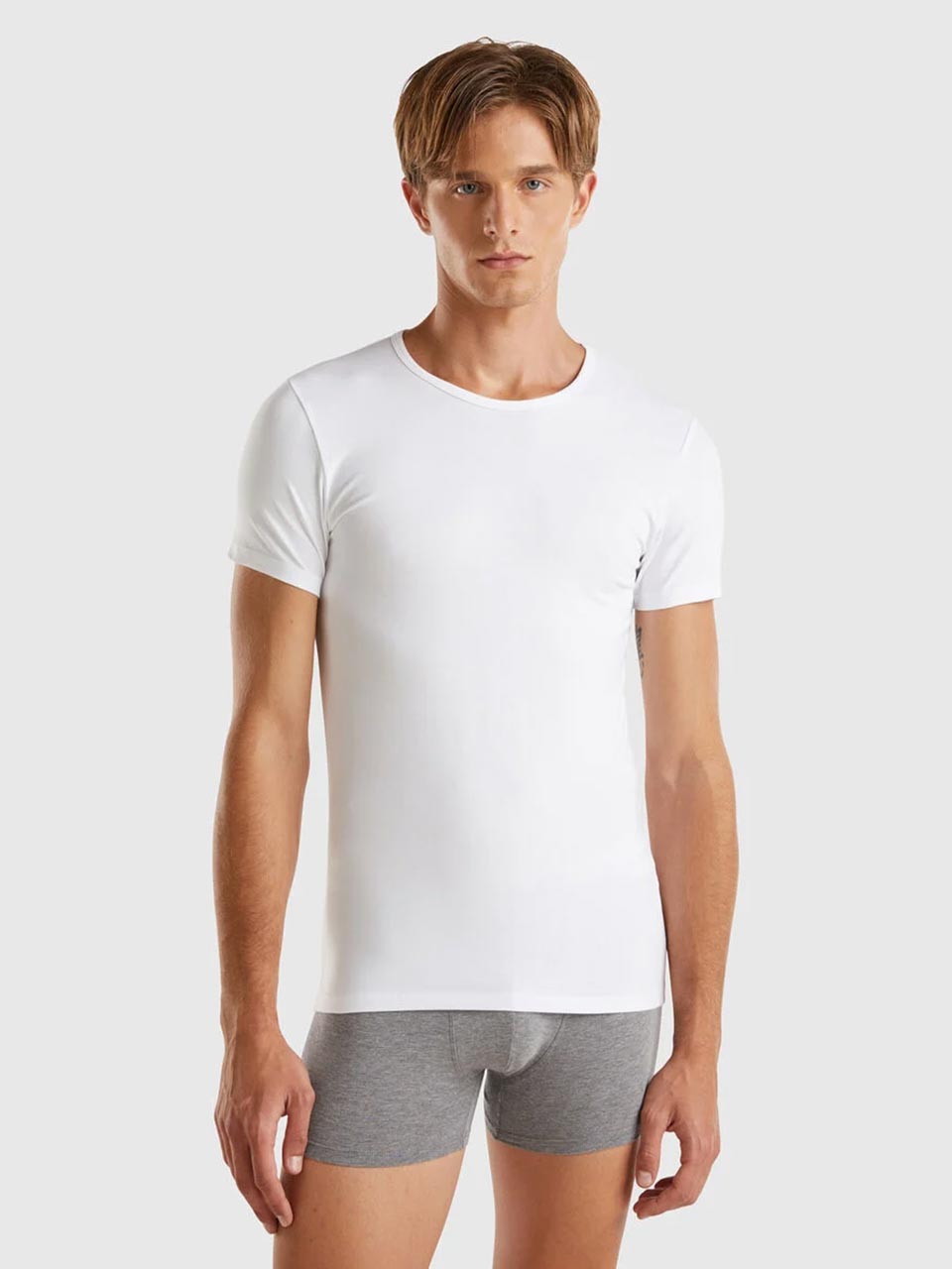 Stretch organic cotton T-shirt