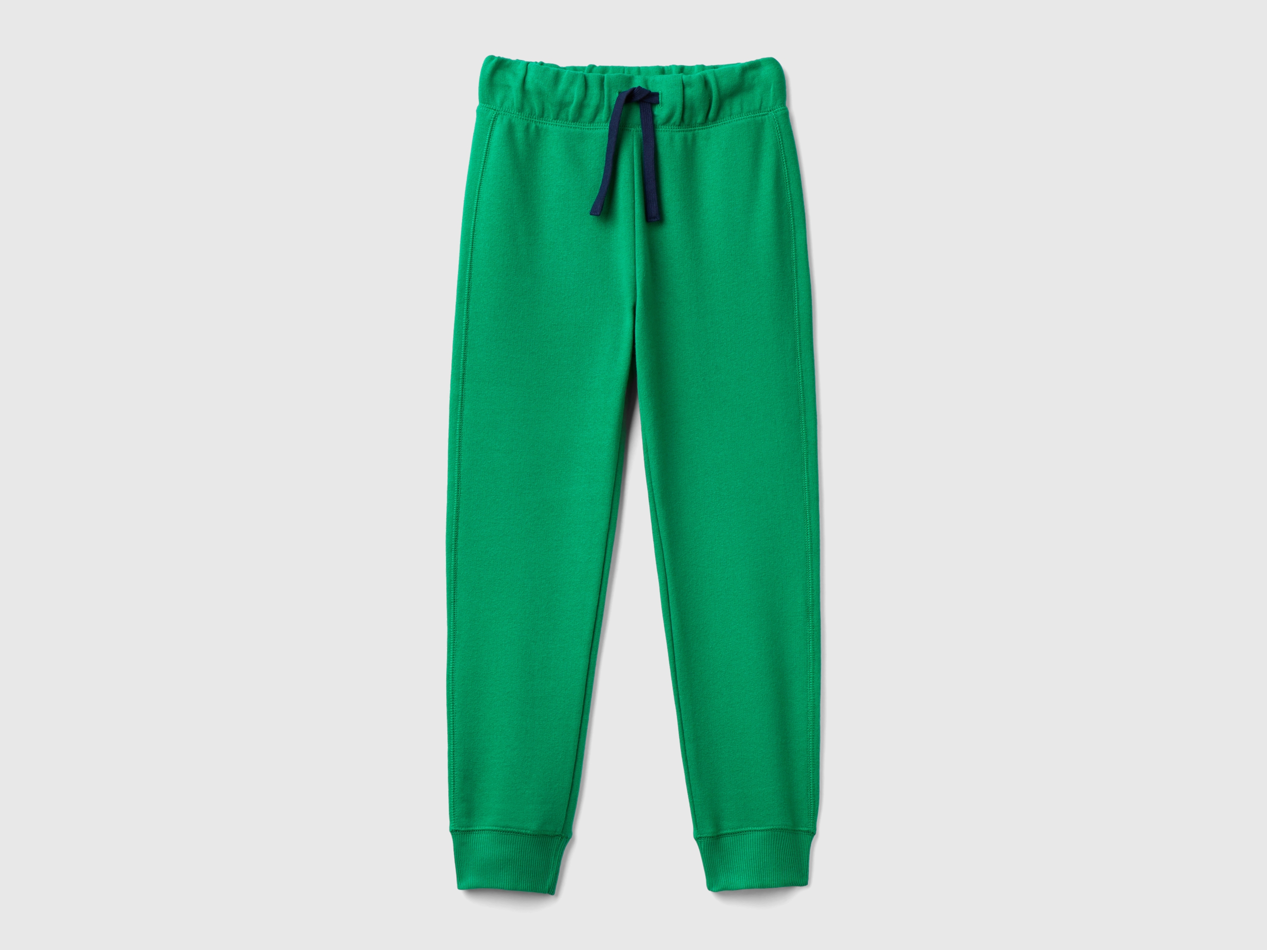 Sweatpants with logo - Green | Benetton